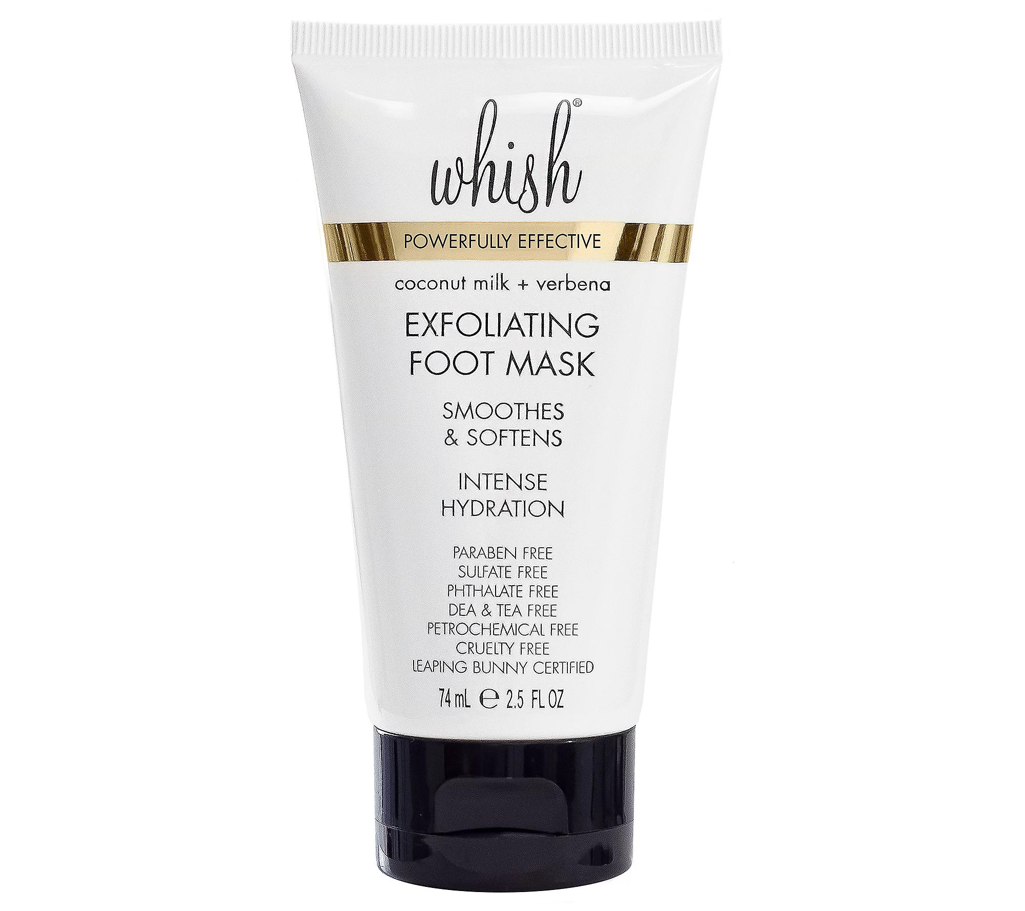 Whish Coconut Milk + Verbena Exfoliating Foot M sk, 2.5 fl oz | QVC
