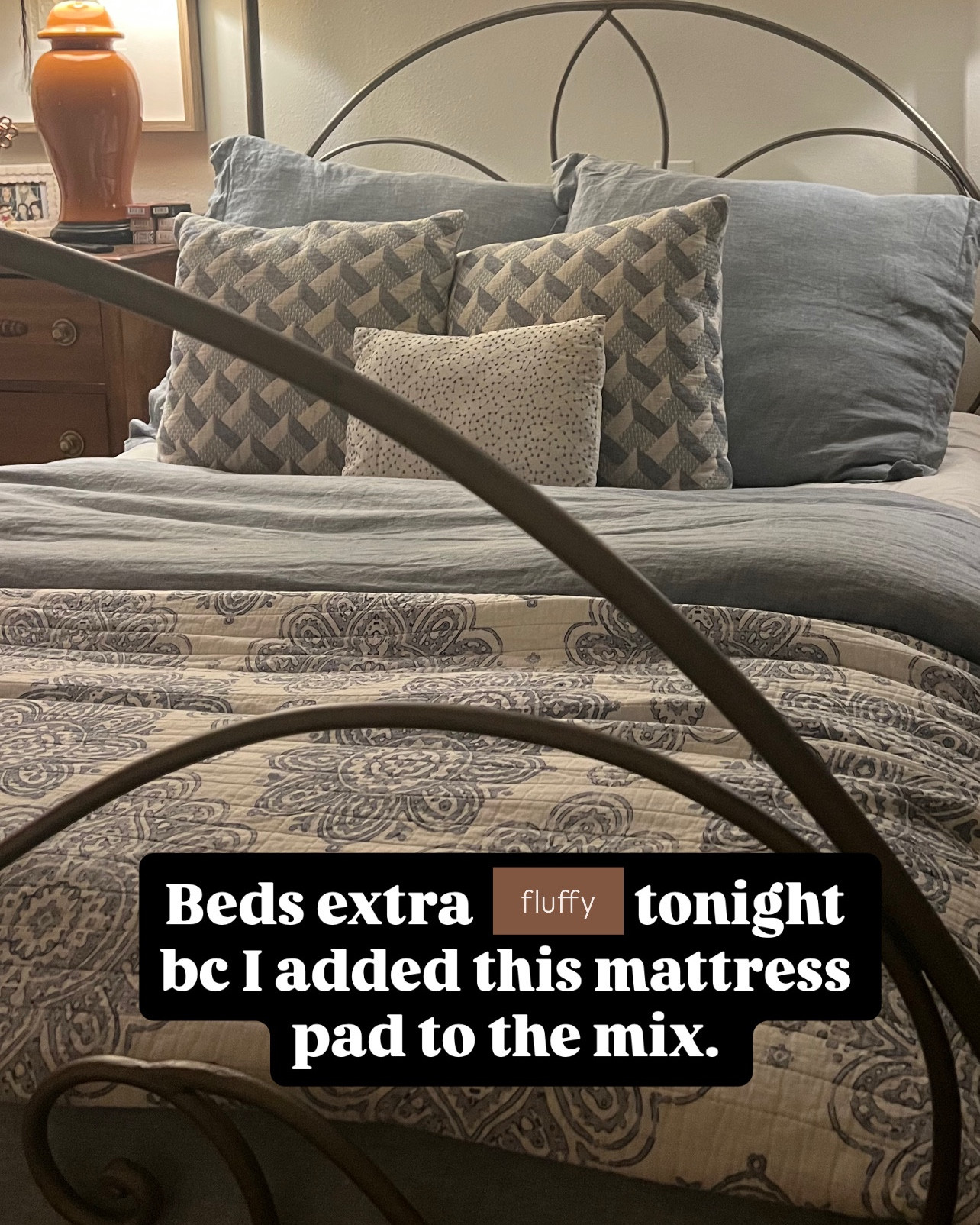 Mattress toooer/pad for extra comfort and better sleep!! Just got this one. On sale too. #bedding #sleep 