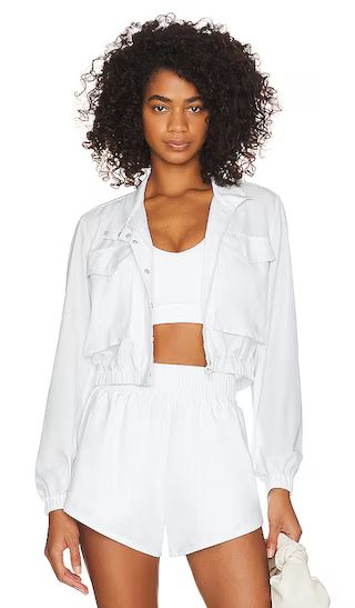 Aspyn Cropped Jacket in Bright White | Revolve Clothing (Global)