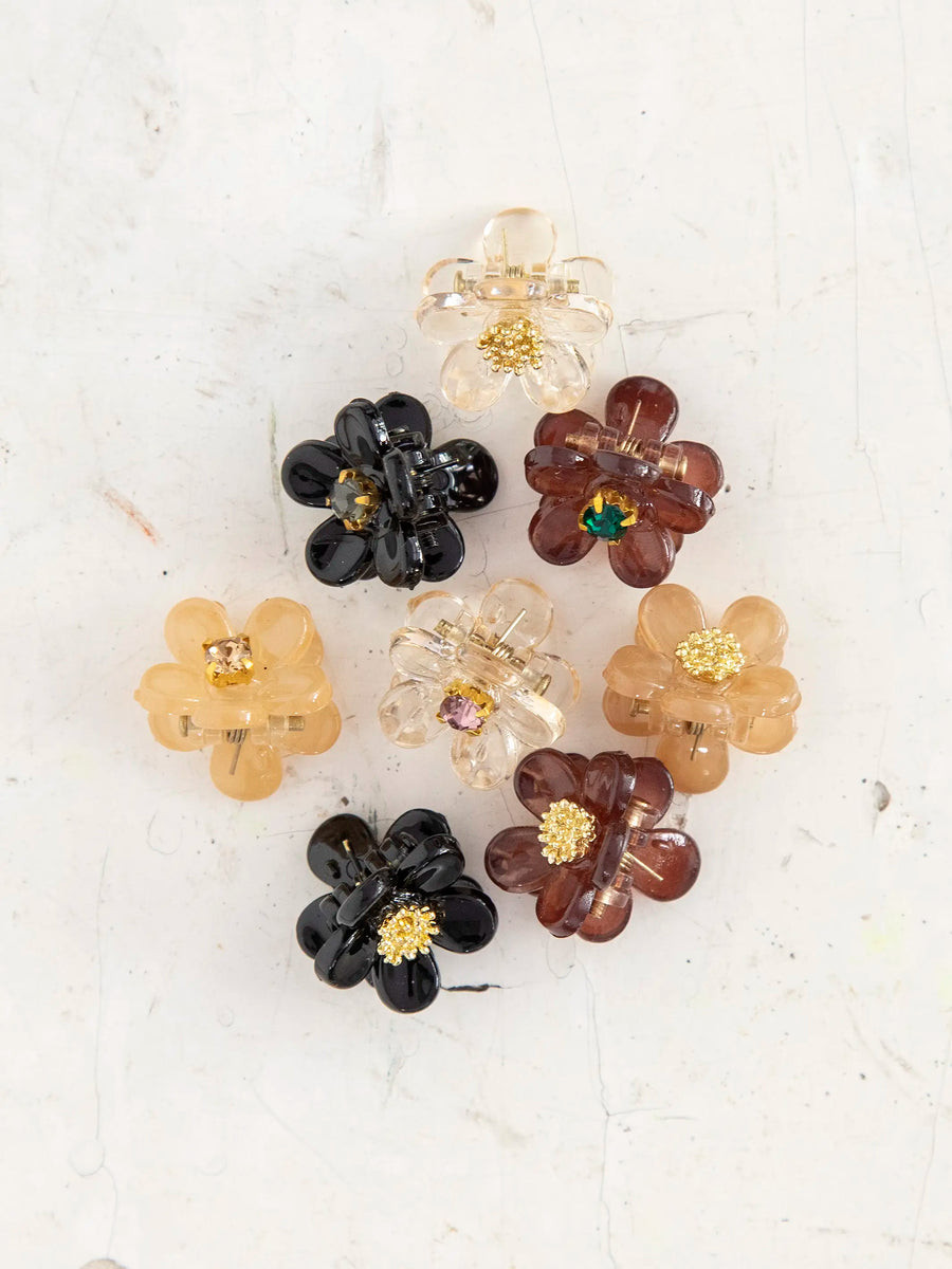 Micro Mini Daisy Hair Claws, Set of 8 - Neutral | Natural Life