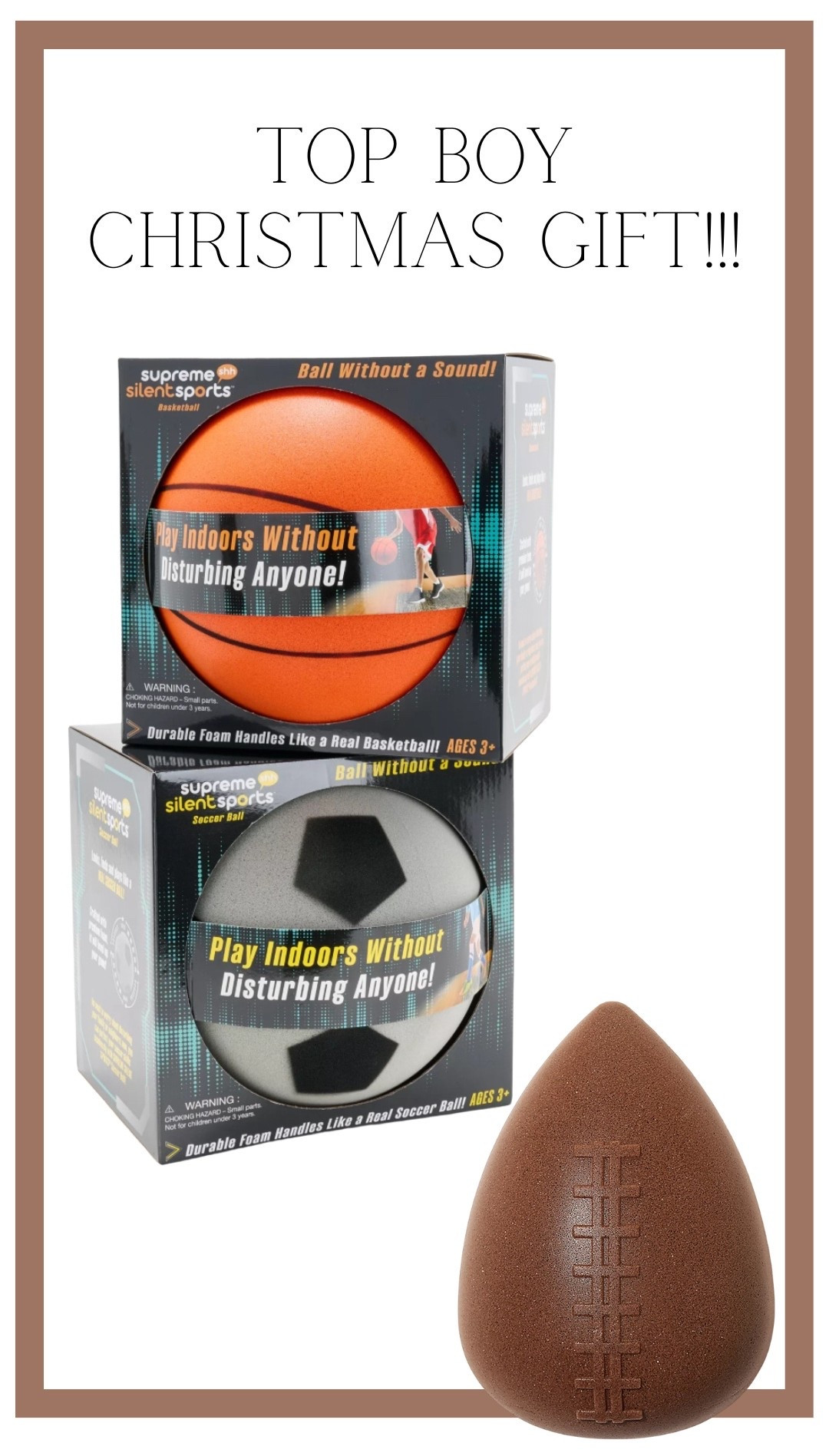 these indoor silent sport balls are THE gifts for the boys this Christmas!!! ⚽️🏀🏈

#LTKKids #LTKGiftGuide #LTKCyberWeek
