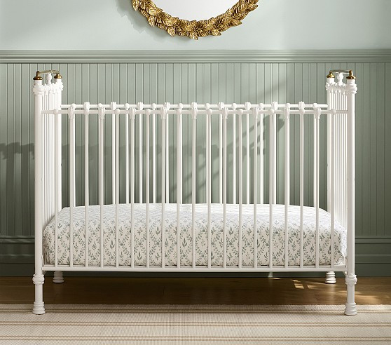Chris Loves Julia Convertible Iron Crib | Pottery Barn Kids