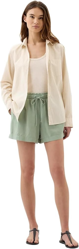 GAP Women's Linen Pull-on Short | Amazon (US)