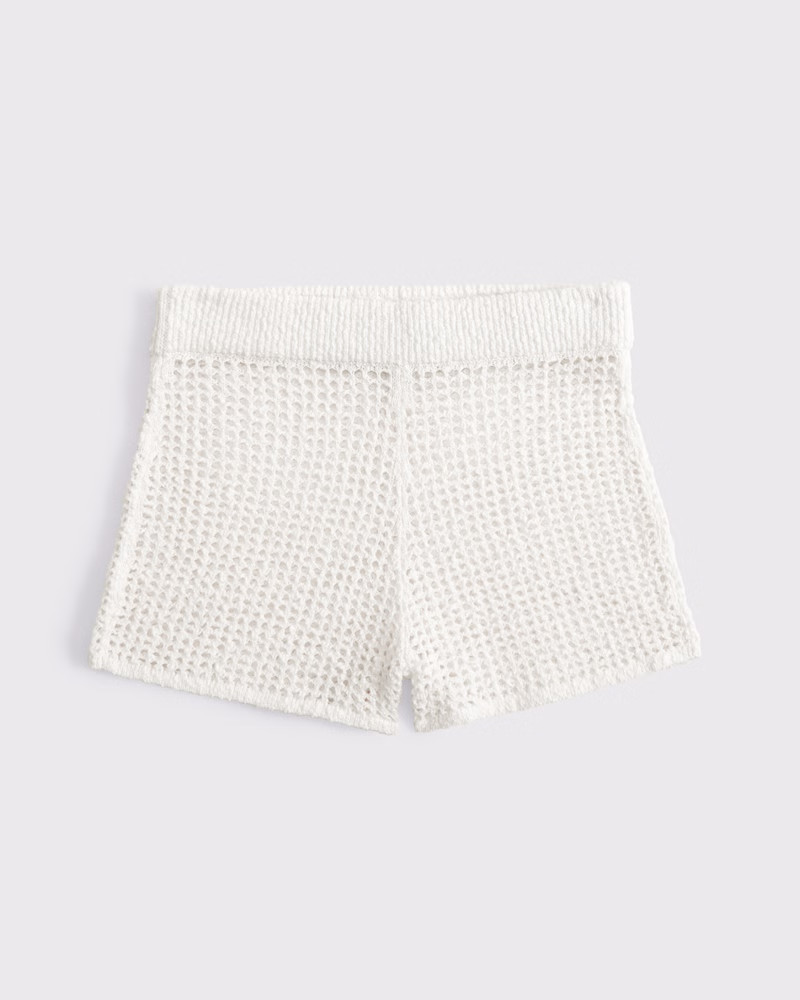 Crochet-Style Coverup Short | Abercrombie & Fitch (US)