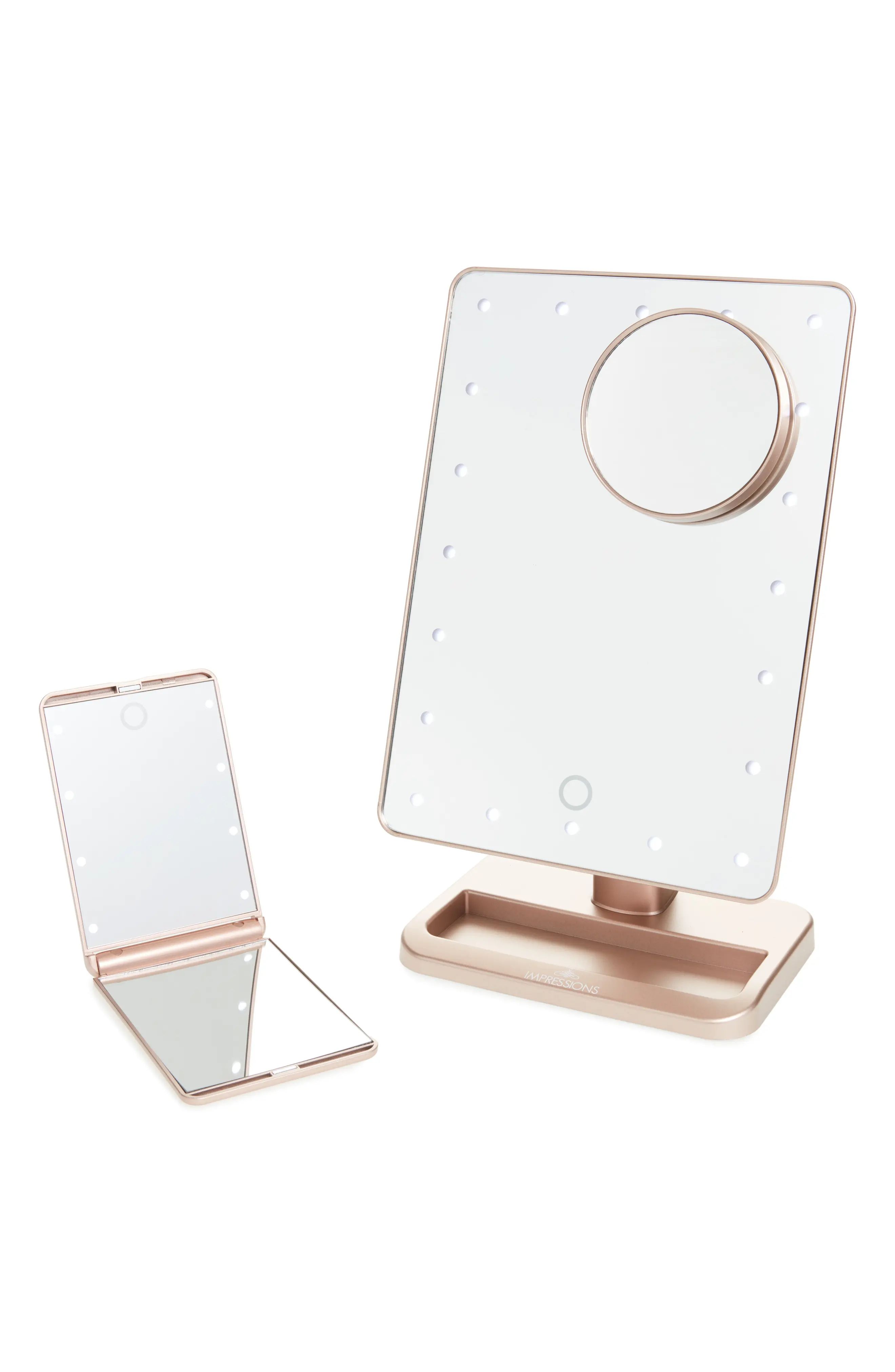 Impressions Vanity Co. Touch XL Dimmable LED Makeup Mirror with Removable 5x Mirror & Compact Mirror | Nordstrom