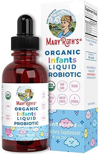 USDA Organic Liquid Probiotic Drops by MaryRuth's | 4 Month Supply | Probiotics for Digestive Health | Amazon (US)
