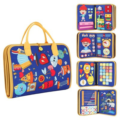 Etokfoks Montessori Busy Book 12 in 1 Toddler Learning Activities Fine Motor Skills Sensory Travel Toy for Kids Ages 2 to 4 1 Piece | Target