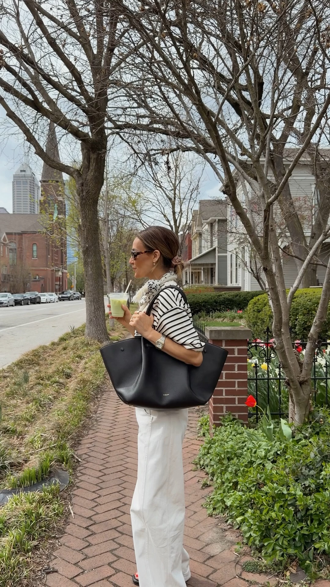 Ice matcha weatheri is officially on and so is this look 🍵☀️comment SHOP an I’ll send you links! 

Obsessed with the oversized tee + white-ish denim combo - both on sale rn, ends tonight! 
Code: SPRING20 

#LTKootd #LTKSeasonal #LTKSaleAlert