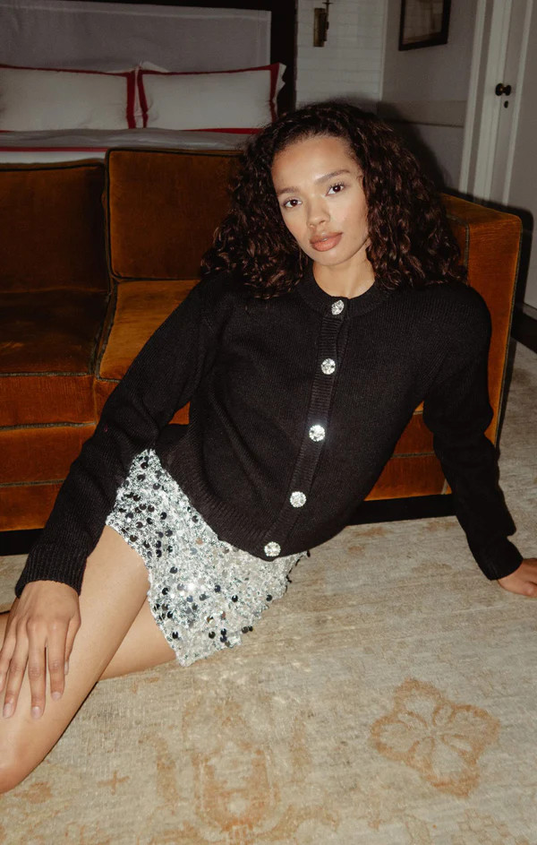 Maggie Cardigan ~ Black Knit | Show Me Your Mumu