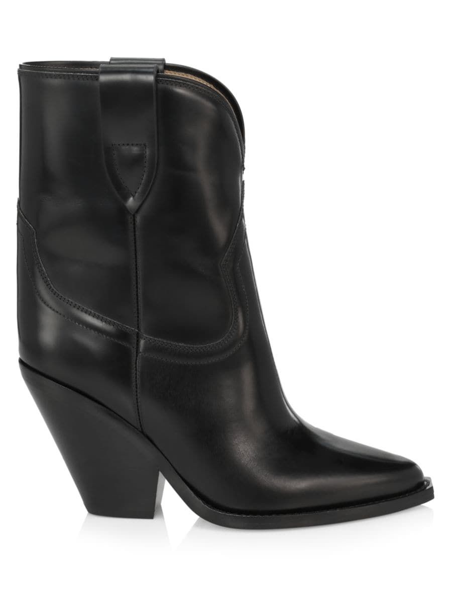 Isabel Marant Leyane Leather Western Boots | Saks Fifth Avenue