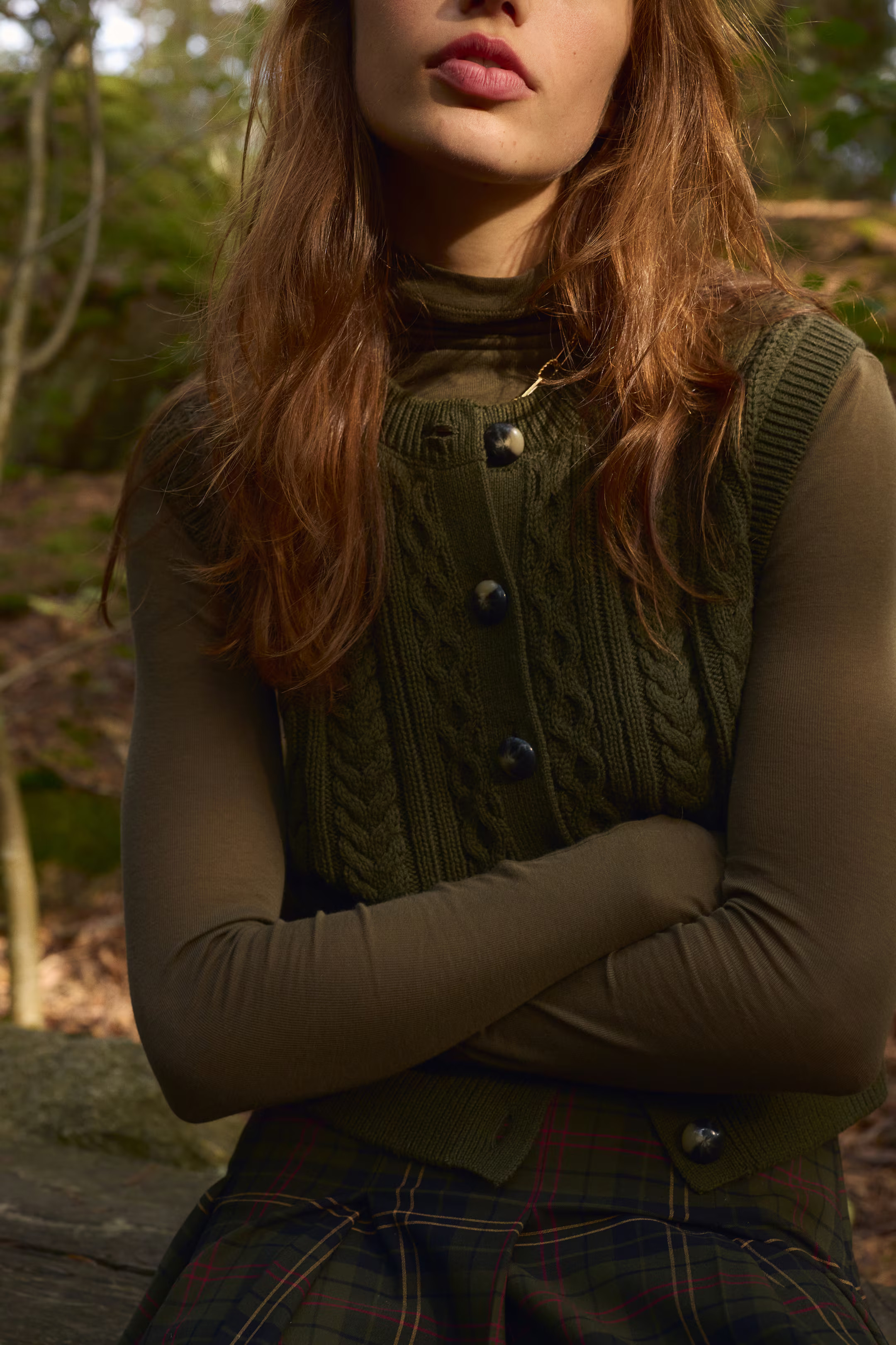 Gilet sans manches en maille torsadée | H&M (FR, IT, ES, PT, BE)