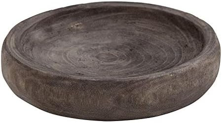 Creative Brands Pure Design Collection Paulownia Wood Bowl, Small, Charcoal | Amazon (US)