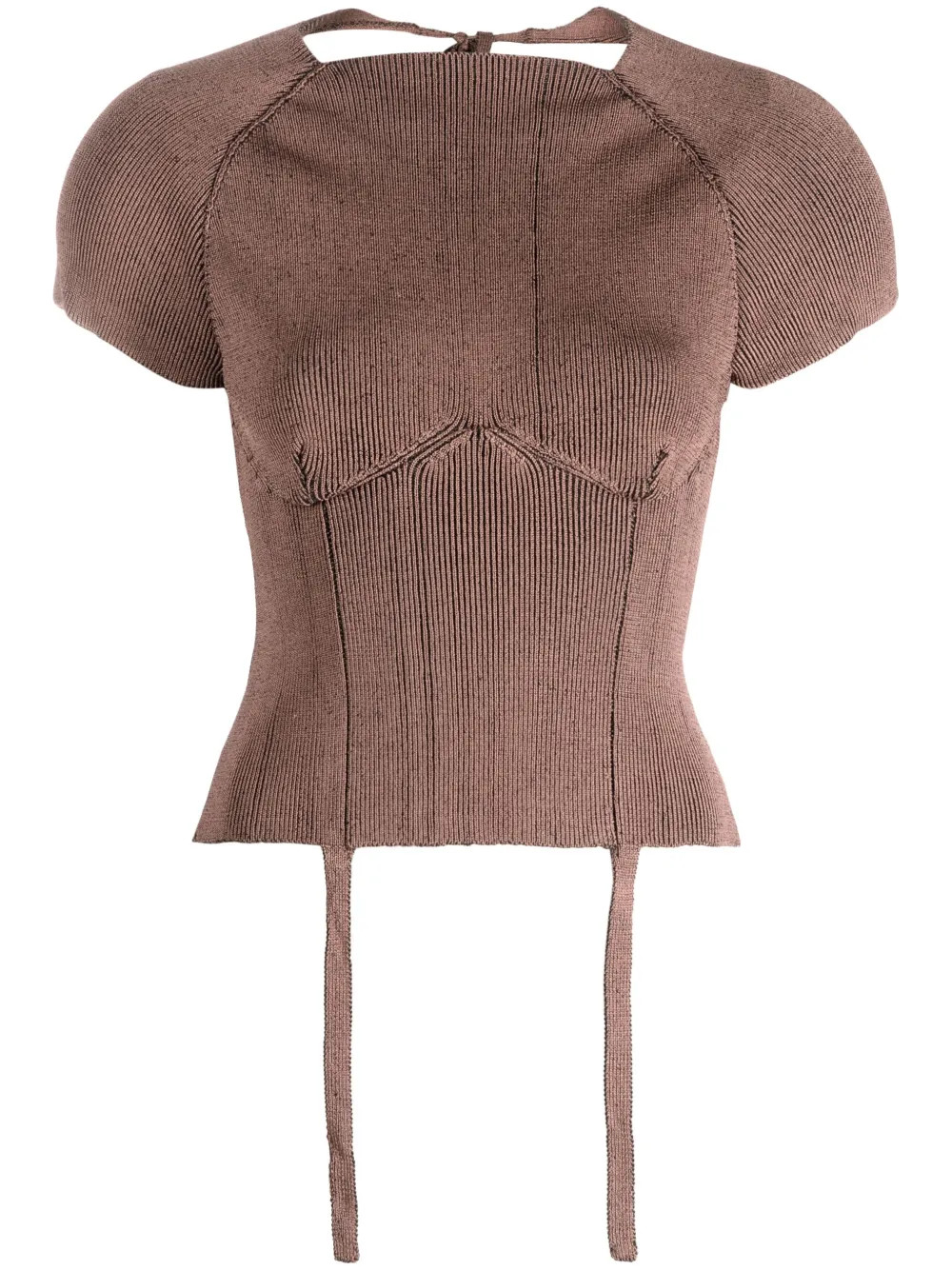 Shield ribbed-knit top | Farfetch Global