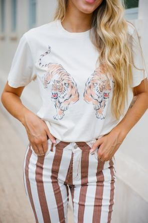 SEEING DOUBLE TIGER TEE | Judith March