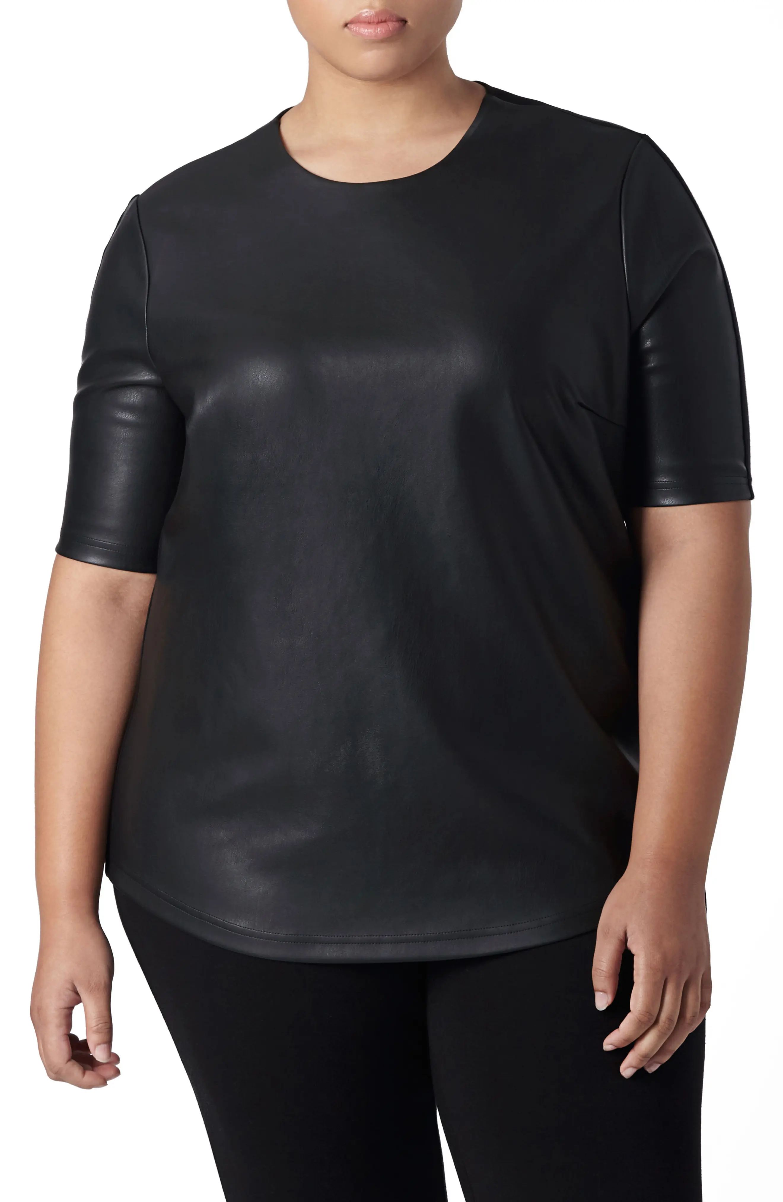 Piave Faux Leather Top | Nordstrom