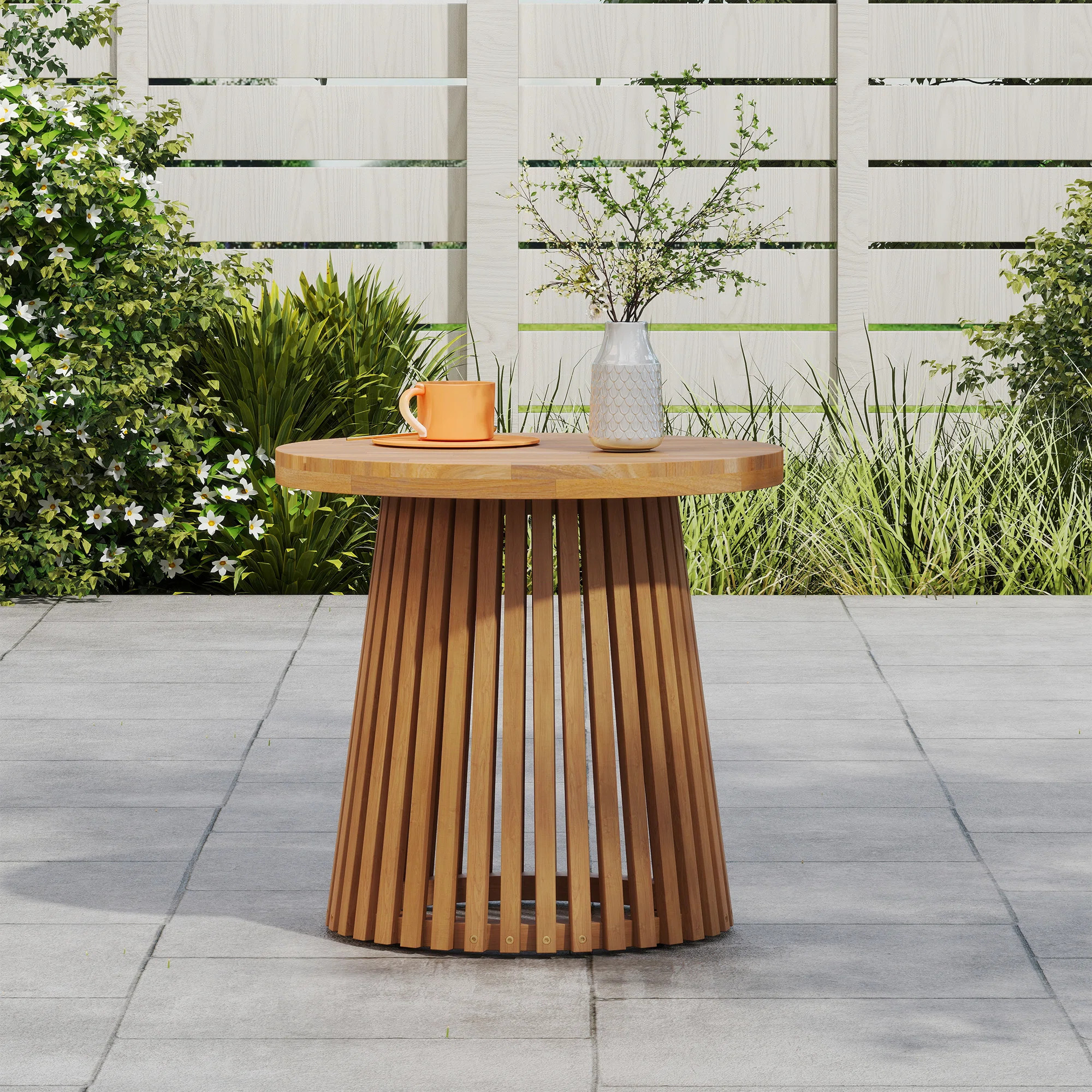 Latitude Run® Outdoor Solid Wood Side Table | Wayfair | Wayfair North America