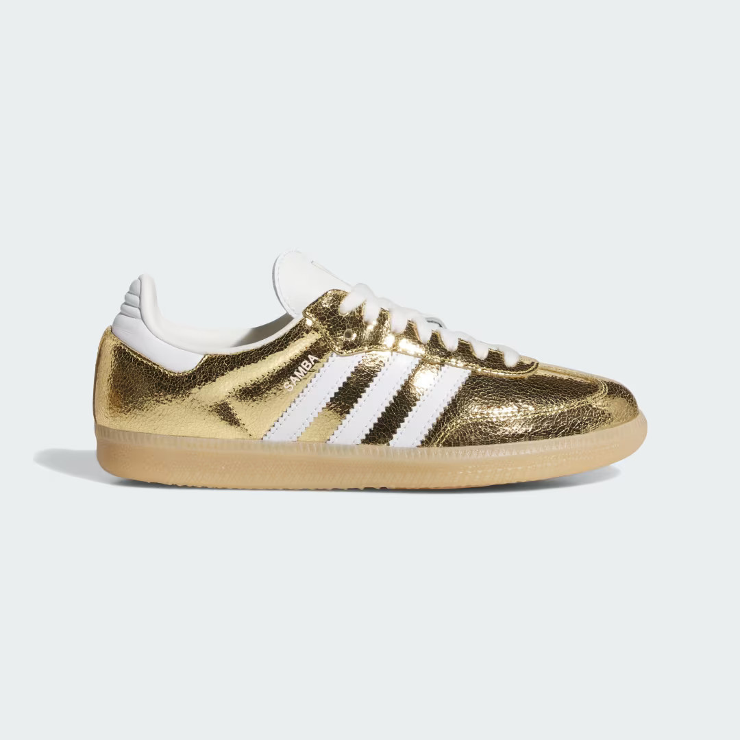 adidas Samba OG Shoes Gold Metallic 7.5 - Womens Originals Shoes | adidas (US)