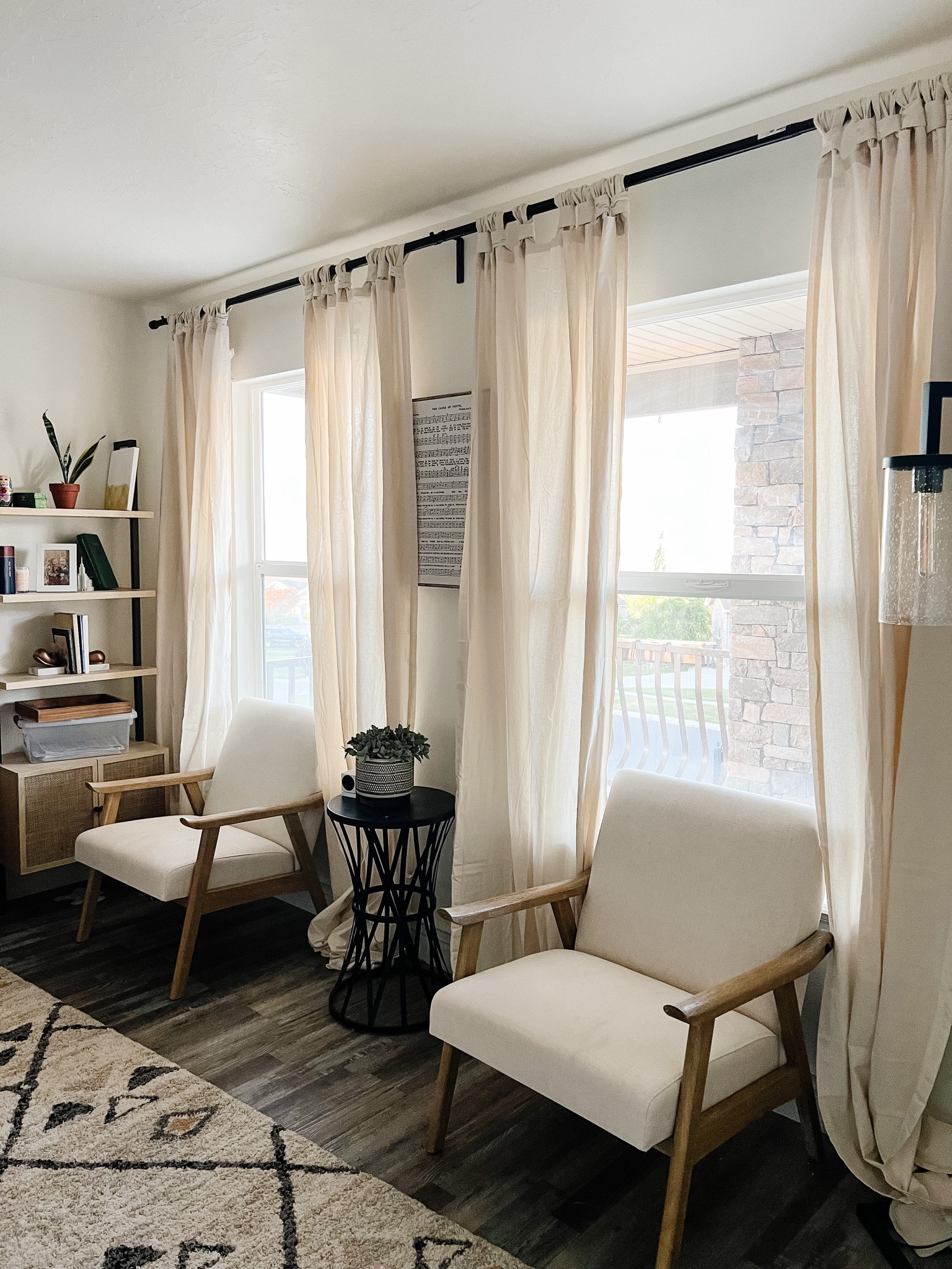 Curtains are up and this room is FINALLY coming together. I love every item in this room 😍 True Living Room design coming together perfectly 

#LTKStyleTip #LTKHome #LTKFamily