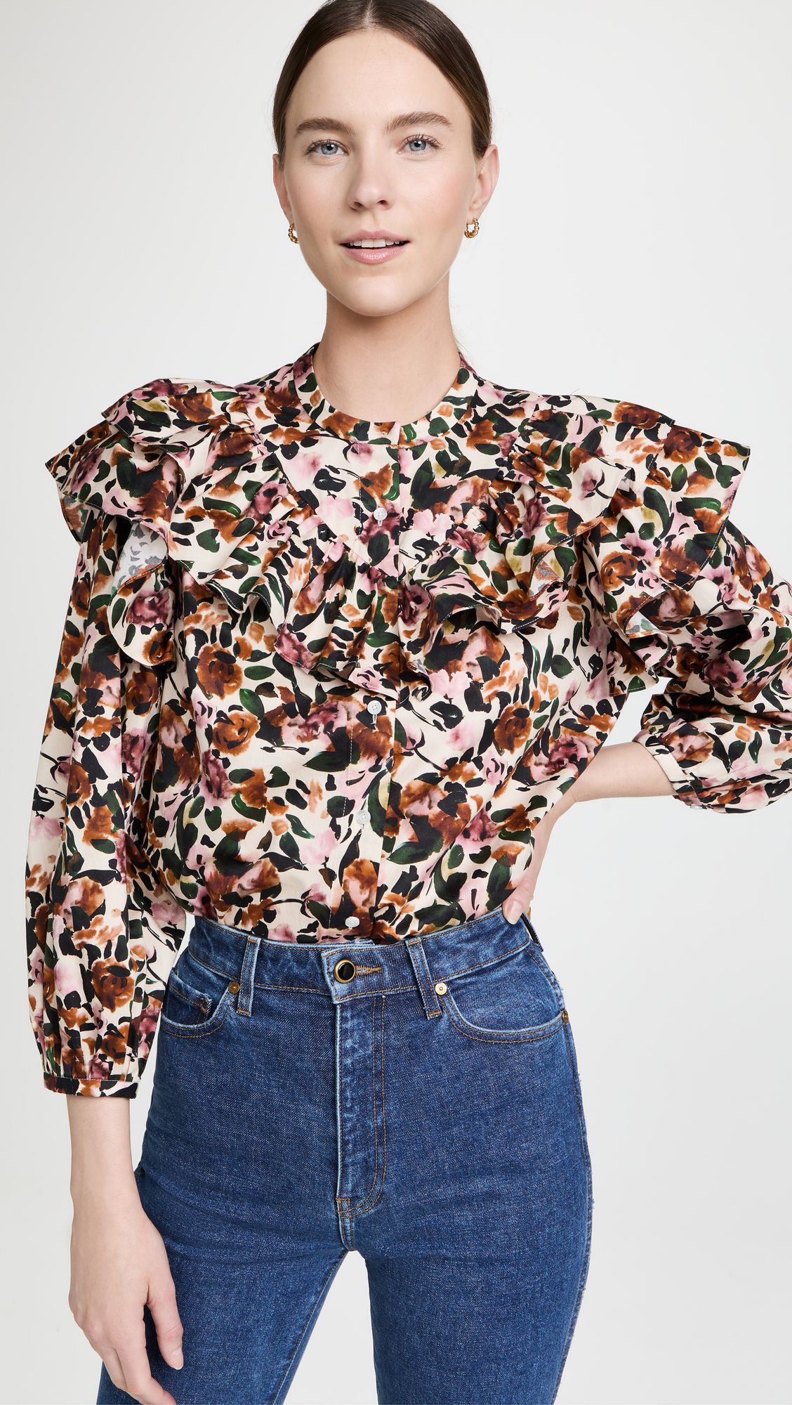 Floral Ruffle Blouse | Shopbop