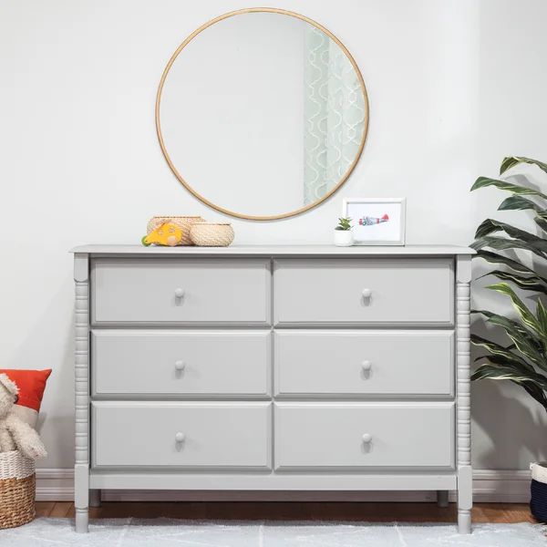 Jenny Lind Spindle 6 Drawer 48" W Double Dresser | Wayfair North America