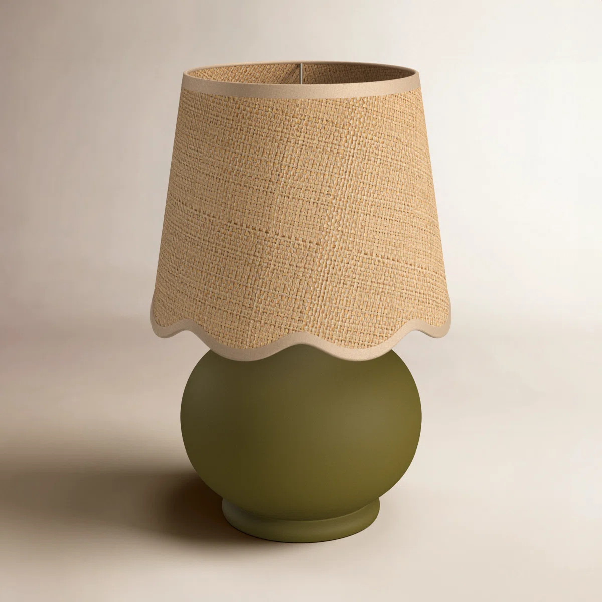 Momsen Scallop Shade Matte Lamp | Birch Lane