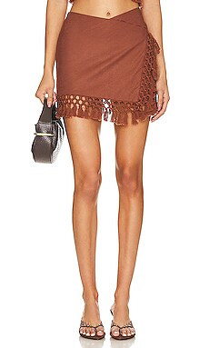 Tularosa Lexi Skort in Chocolate Brown from Revolve.com | Revolve Clothing (Global)