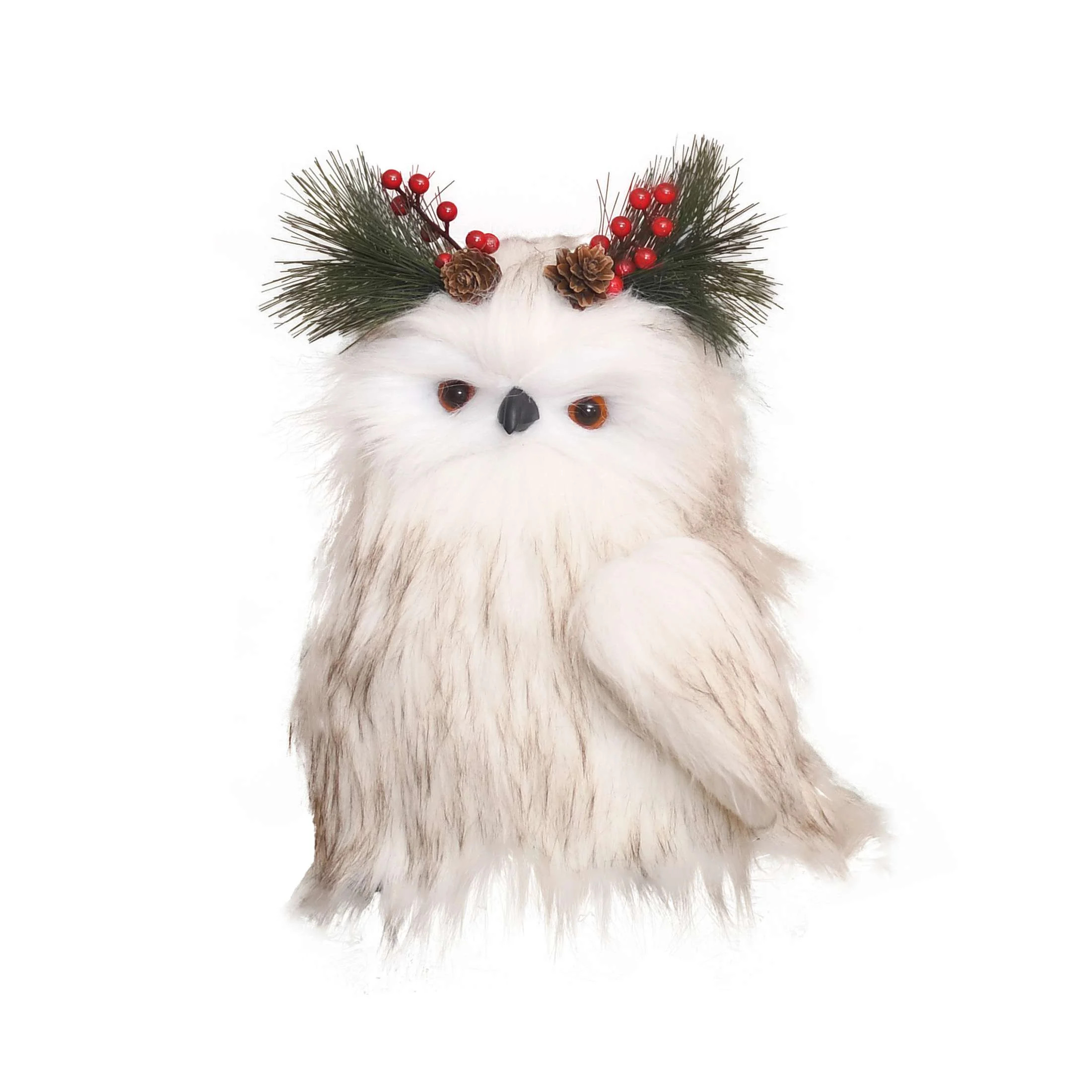 Fabric Owl Christmas Tree Topper, White, 11.5", by Holiday Time - Walmart.com | Walmart (US)