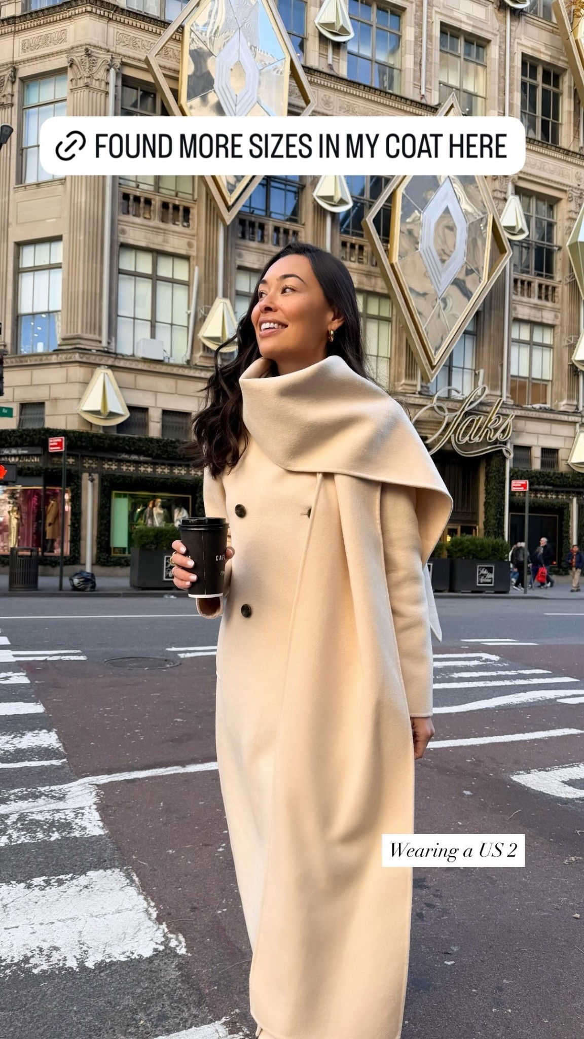 Wearing a US 2 in my scarf coat! 

#LTKGiftGuide #LTKHoliday #LTKootd