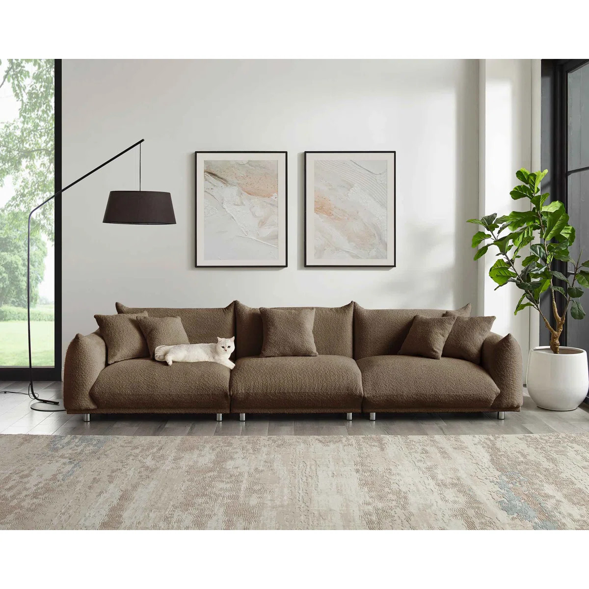 Arnya Upholstered Sofa with Round Arms | Wayfair North America