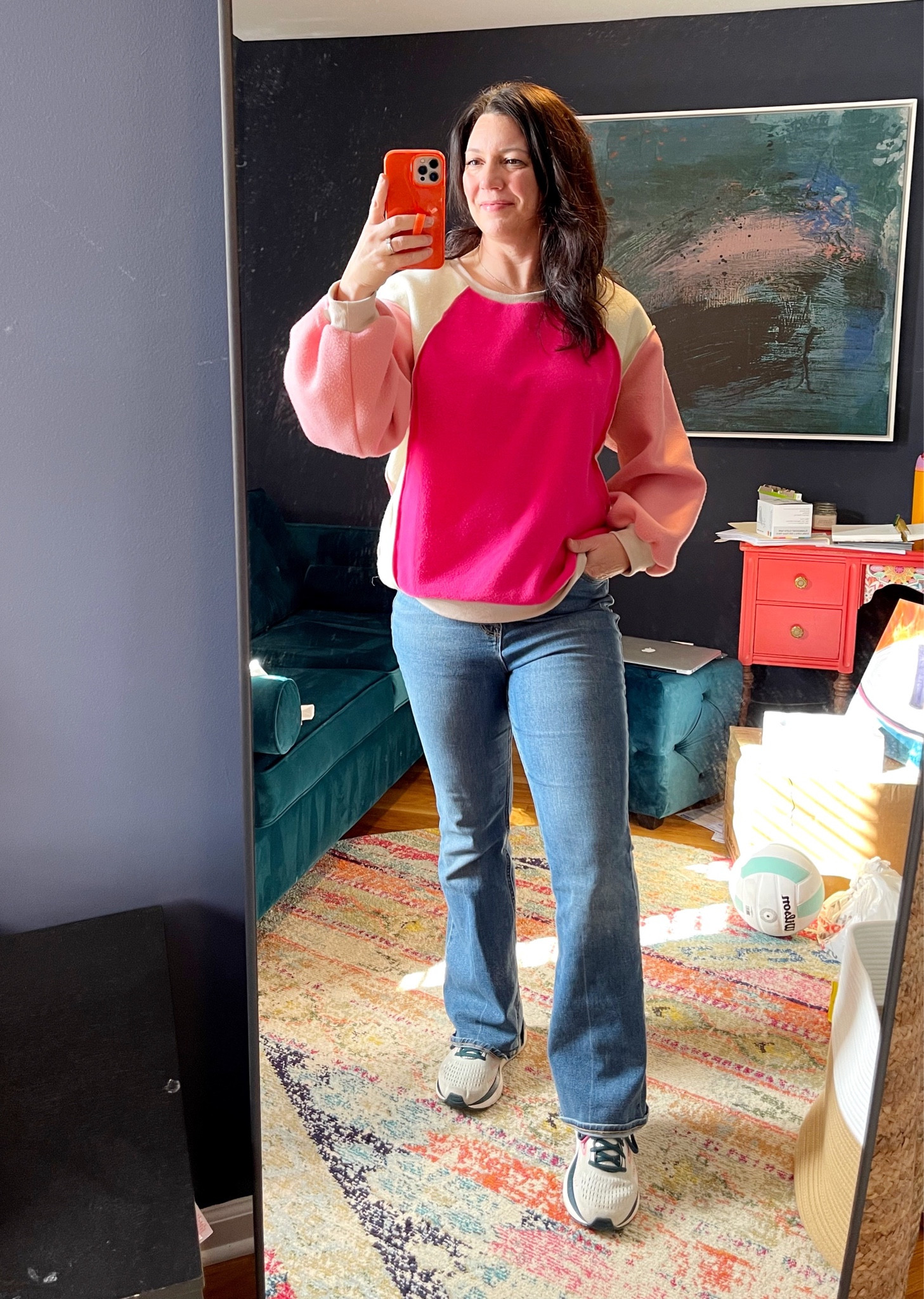 SHEIN is hit or miss for me, but I LOVE this pink sweatshirt. So soft and comfy and adorable for spring/Valentine’s Day. Wearing Large  

#LTKunder50