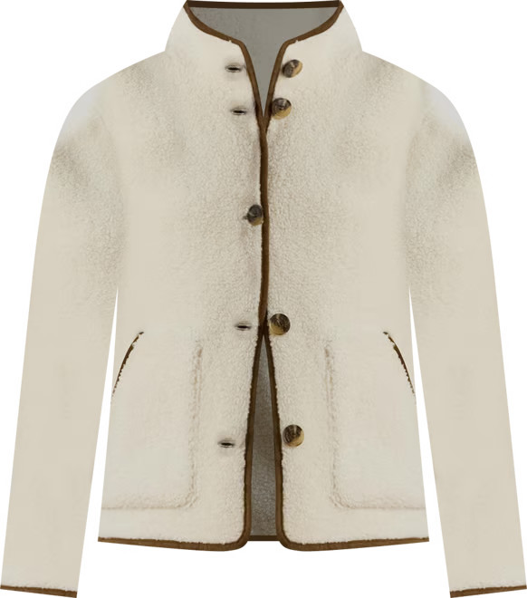 Women's Faux-Suede-Trim Fleece Jacket | Macy's