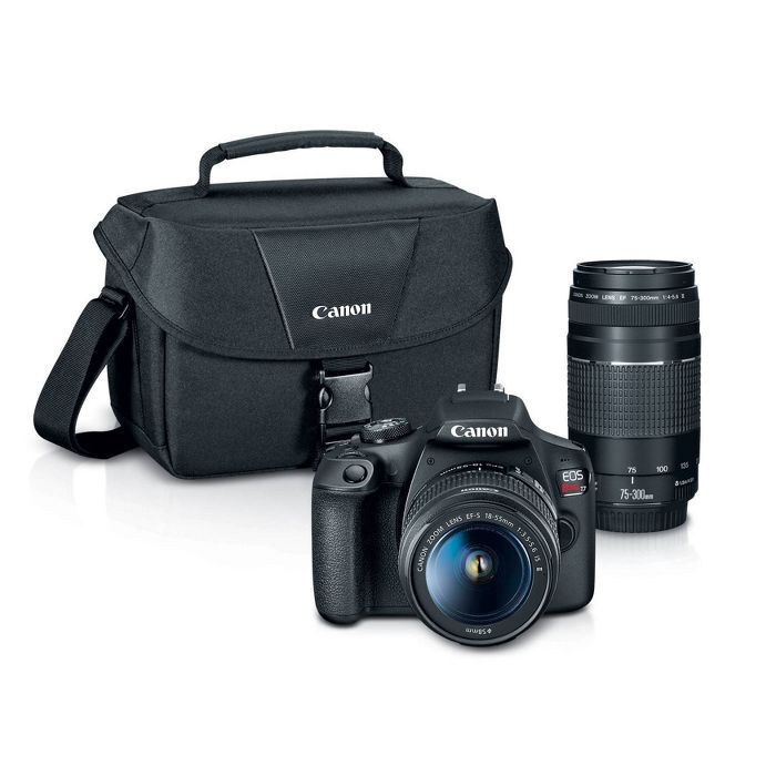 Canon EOS REBEL T7 EF18-55mm + EF 75-300mm Double Zoom KIT | Target