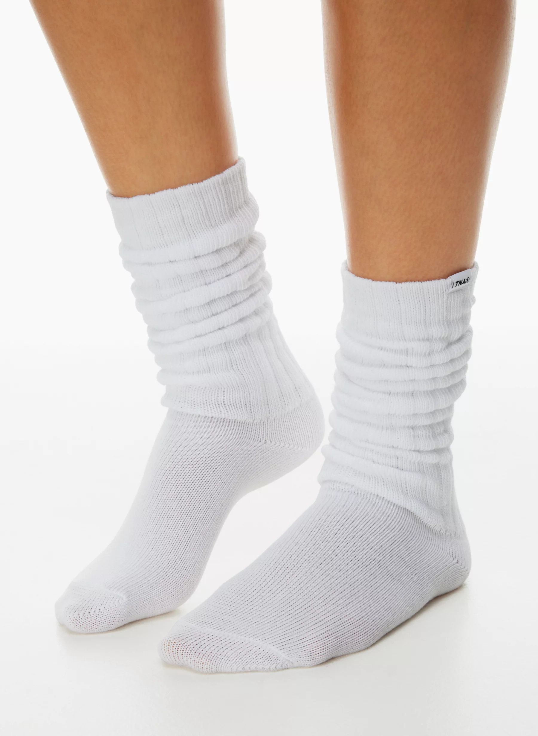 BASE SLOUCHY CREW SOCK | Aritzia