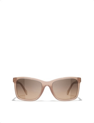 CH5551U Rectangular-Frame Acetate Sunglasses | Selfridges