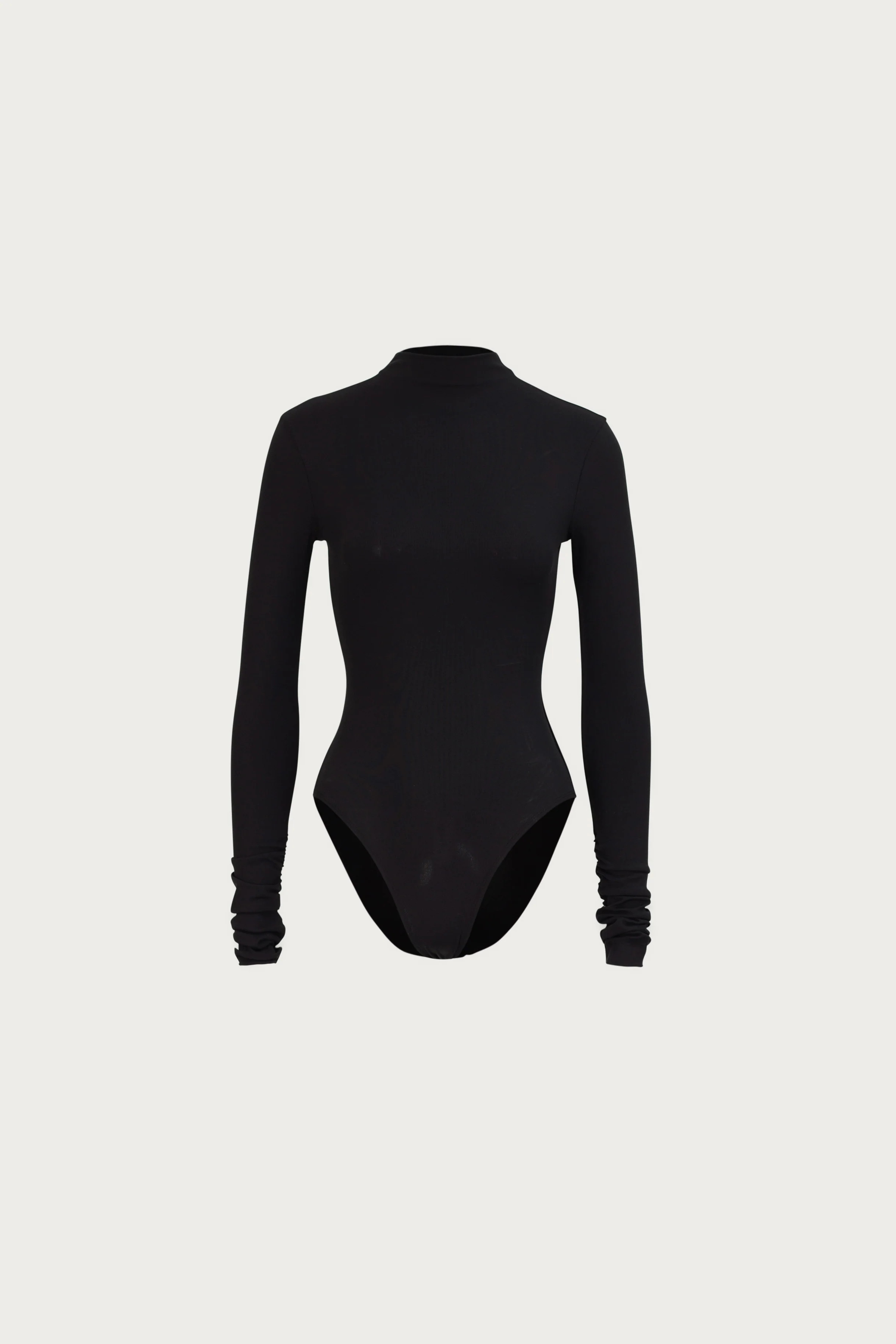 Long Sleeve Bodysuit (Black) | SAME