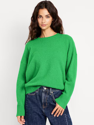 Wool-Blend Crew-Neck Sweater | Old Navy (US)