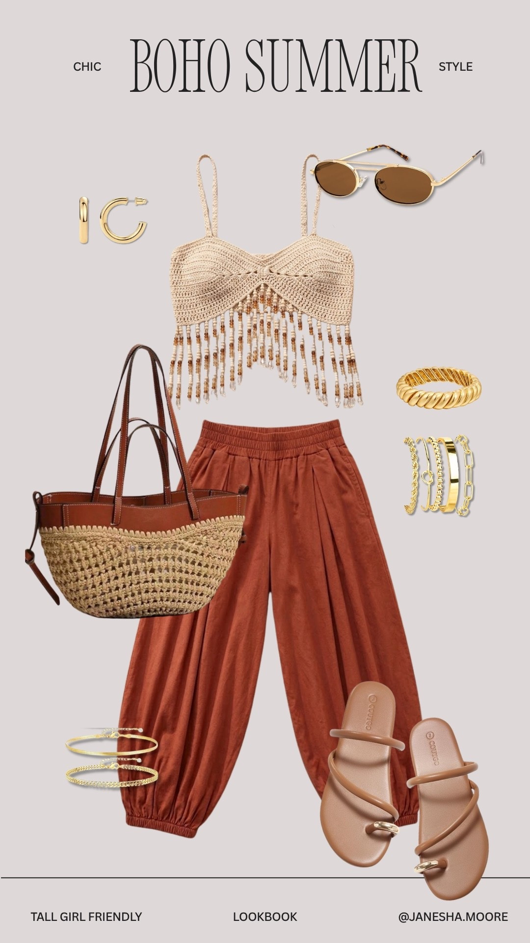 Chic Boho Summer Style | 5'9 200 lbs wearing medium top and extra large bottoms in the pants

#LTKootd #LTKMidsize #LTKTall
