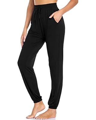 Leggings Depot Women's Relaxed-fit Jogger Track Cuff Sweatpants with Pockets for Yoga, Workout | Amazon (US)