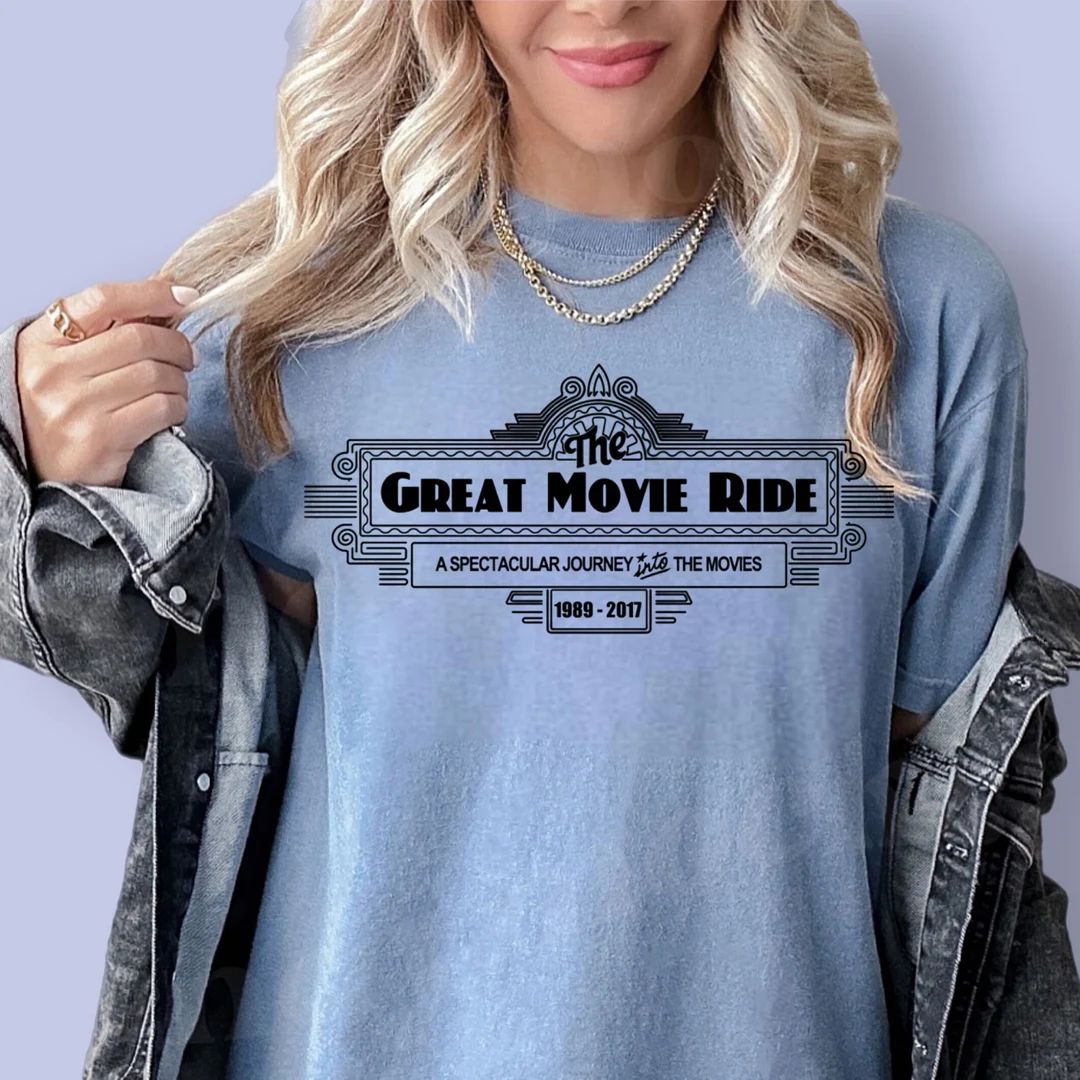 The Great Movie Ride Shirt, Hollywood Studios Shirt, Vintage Disney Shirt, Retired Disney Ride Sh... | Etsy (US)
