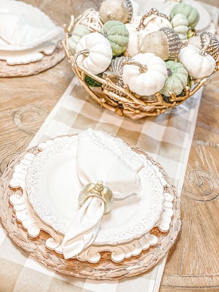 Affordable fall decorations and table scape! 

#LTKunder50 #LTKHoliday #LTKSeasonal