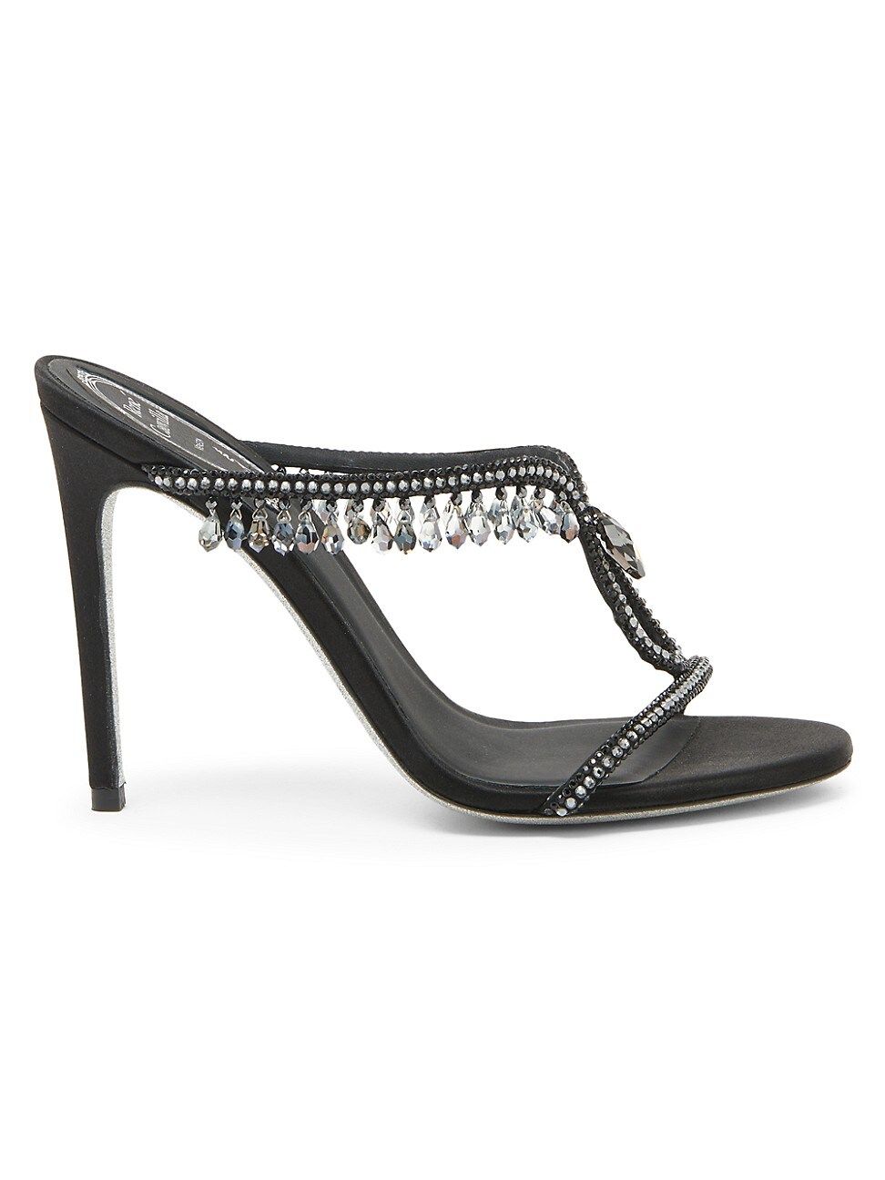 Rene Caovilla Chantal Embellished Satin Sandals | Saks Fifth Avenue