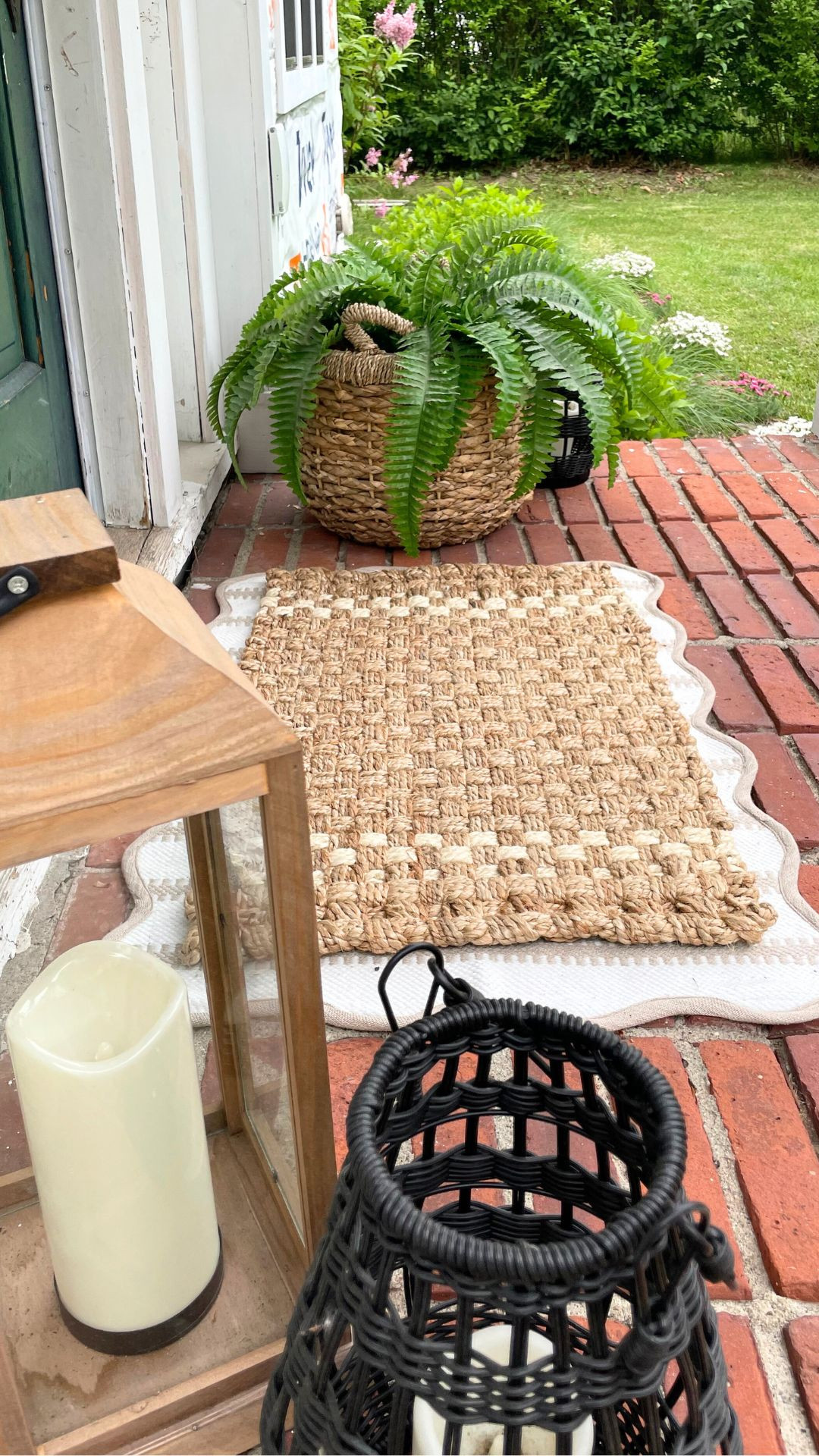 Budget-friendly summer porch refresh!

Scalloped Doormat: $10
Jute Doormat: $15
Wicker Planter (2 pack!): $45
Faux Fern: $35

Outdoor planter, Outdoor lantern, Front Porch Decor, Patio decor, Summer decor, Walmart finds
 

 #LTKSummerEdit #LTKSeasonal #LTKHome
