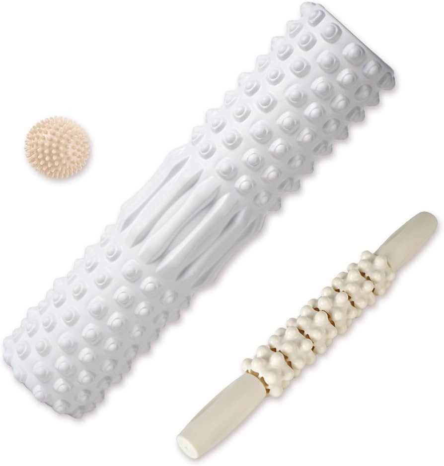 18 Inch Foam Roller for Physical Therapy & Exercise 3 in 1 Set for Stretching, Myofascial Release... | Amazon (US)