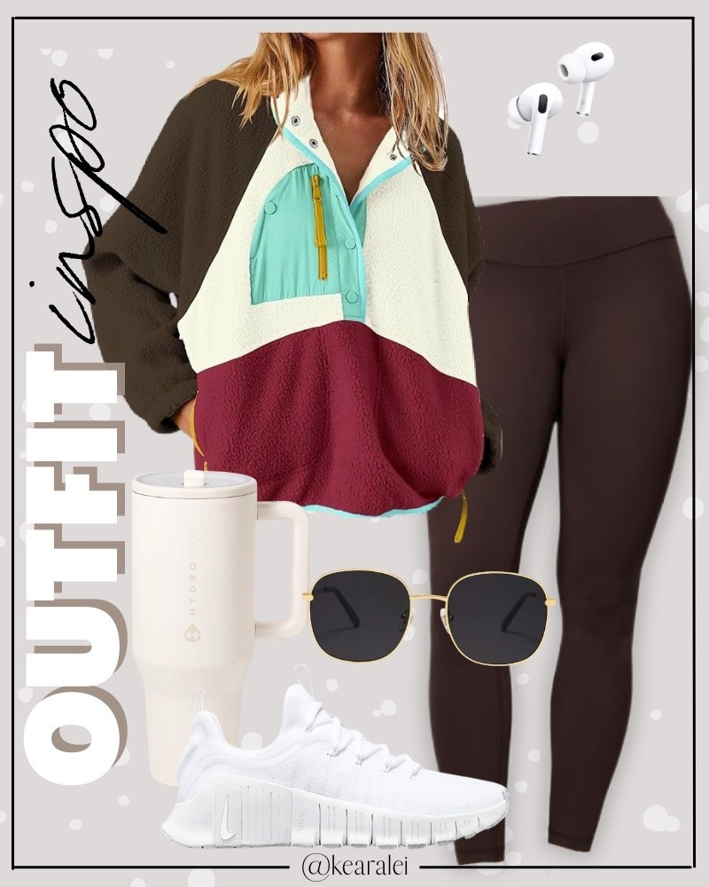 Activewear outfit Amazon active wear workout set fitness exercise leggings shorts sports bra dark brown tank top brown leggings Lululemon look alike CRZ YOGA Gym Workout leggings fleece color block pullover sweatshirt zip up jacket free people hit the slopes fleece jacket inspired white Nike metcon 6 sneakers tennis shoes hydrojug traveler tumbler water bottle AirPod exercise essentials for women strength training New Year’s resolutions
.
.
.
Fitness Wear, Activewear, exercise outfit, workout leggings, sports bra, Lulu lemon, free people motion active athleisure
.

Amazon fashion, teacher outfits, business casual, casual outfits, neutrals, street style, Midi skirt, Maxi Dress, Swimsuit, Bikini, Travel, skinny Jeans, Puffer Jackets, Concert Outfits, Cocktail Dresses, Sweater dress, Sweaters, cardigans Fleece Pullovers, hoodies, button-downs, Oversized Sweatshirts, Jeans, High Waisted Leggings, dresses, joggers, fall Fashion, winter fashion, leather jacket, Sherpa jackets, Deals, shacket, Plaid Shirt Jackets, apple watch bands, lounge set, Date Night Outfits, Vacation outfits, Mom jeans, shorts, sunglasses, Disney outfits, Romper, jumpsuit, Airport outfits, biker shorts, Weekender bag, plus size fashion, Stanley cup tumbler
.
Target, Abercrombie and fitch, Amazon, Shein, Nordstrom, H&M, forever 21, forever21, Walmart, asos, Nordstrom rack, Nike, adidas, Vans, Quay, Tarte, Sephora, lululemon, free people, j crew jcrew factory, old navy


#LTKfitnessgoals #LTKActive #LTKootd
