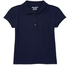 The Children's Place Girls' Short Sleeve Soft Jersey Polo | Amazon (US)