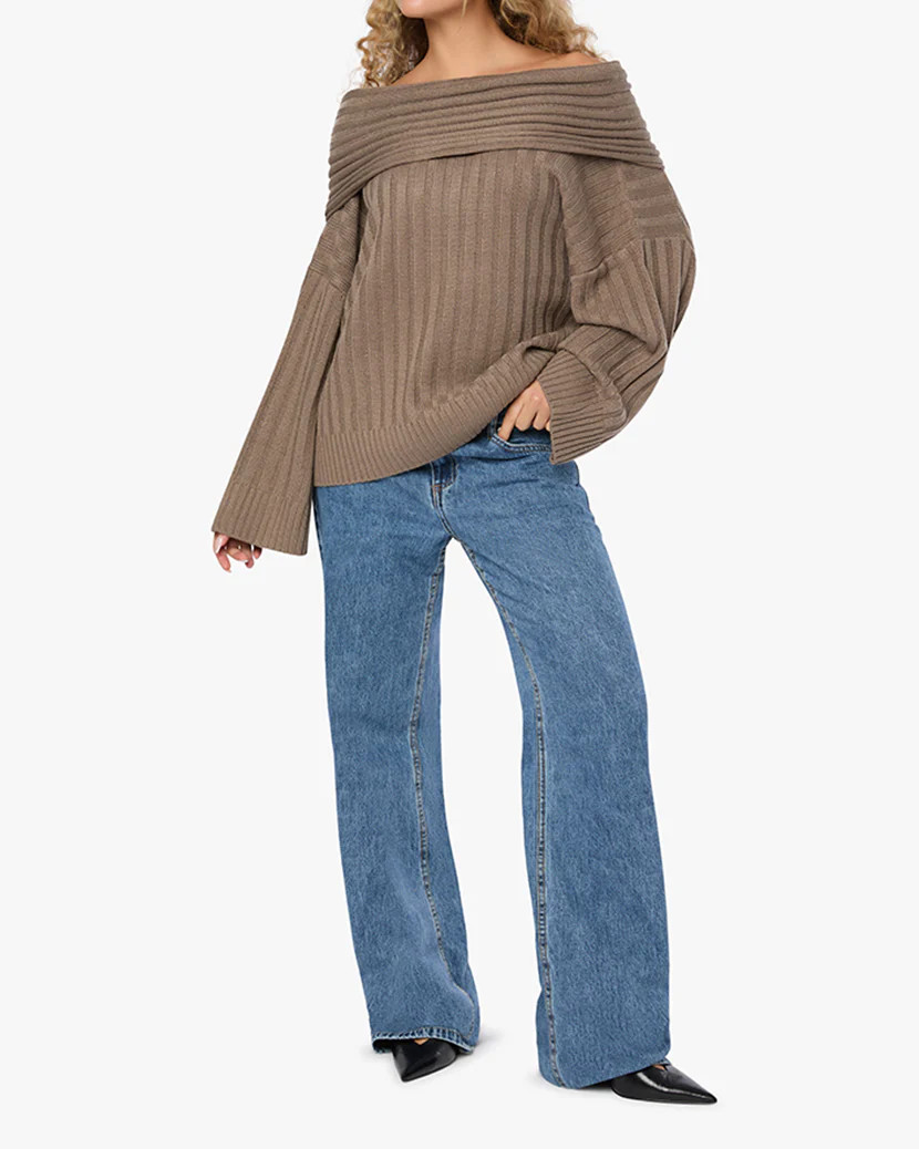 Oversized Off Shoulder Sweater | We Wore What