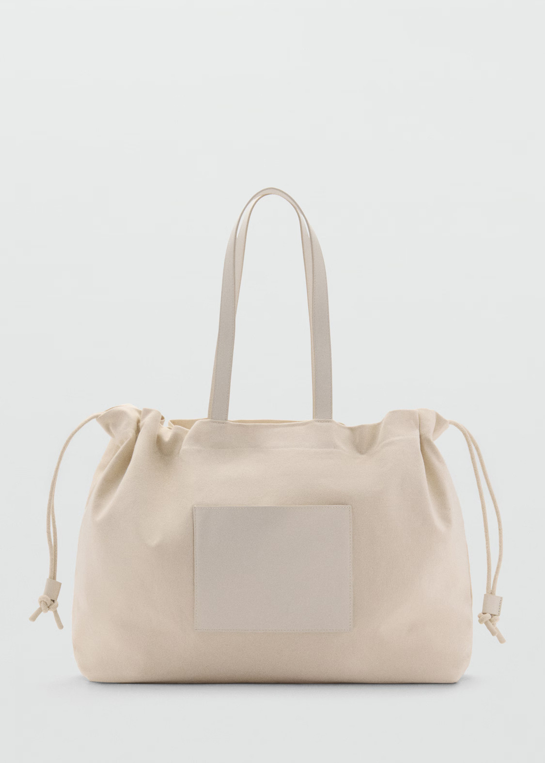 Leather-blend shopper bag - Women | MANGO United Kingdom | MANGO (UK)