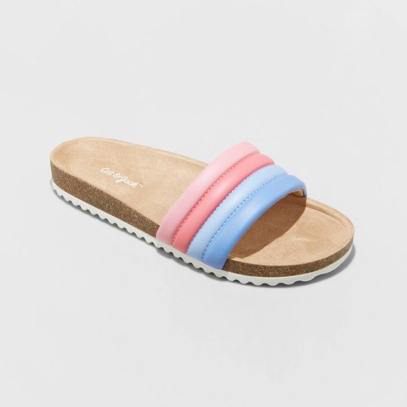 Girls' Selma Slip-On Footbed Sandals - Cat & Jack™ | Target