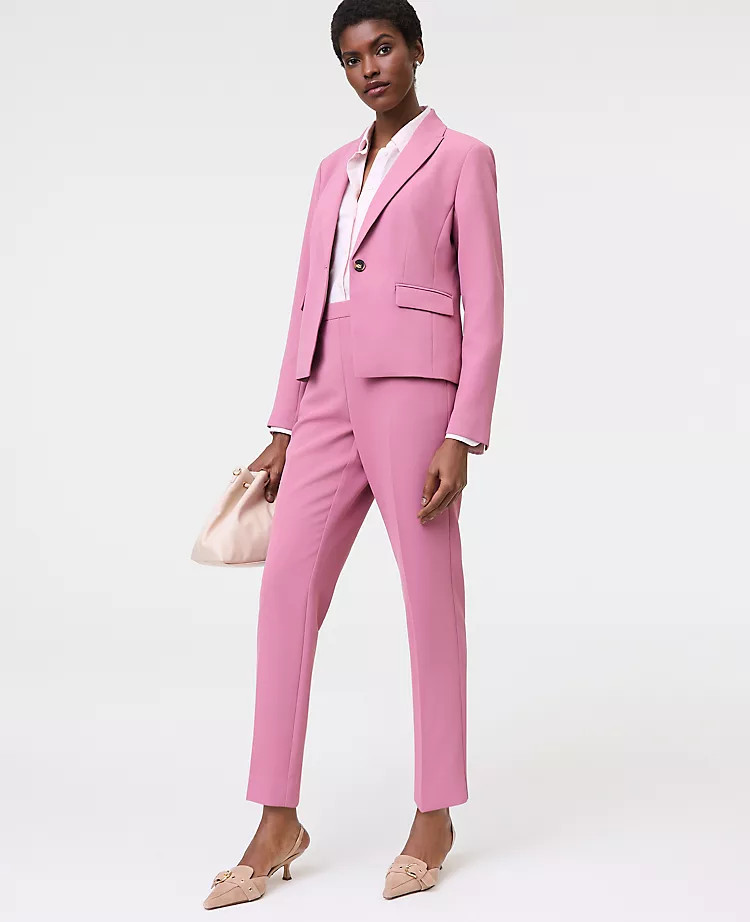 The Relaxed Ankle Pant in Fluid Crepe | Ann Taylor