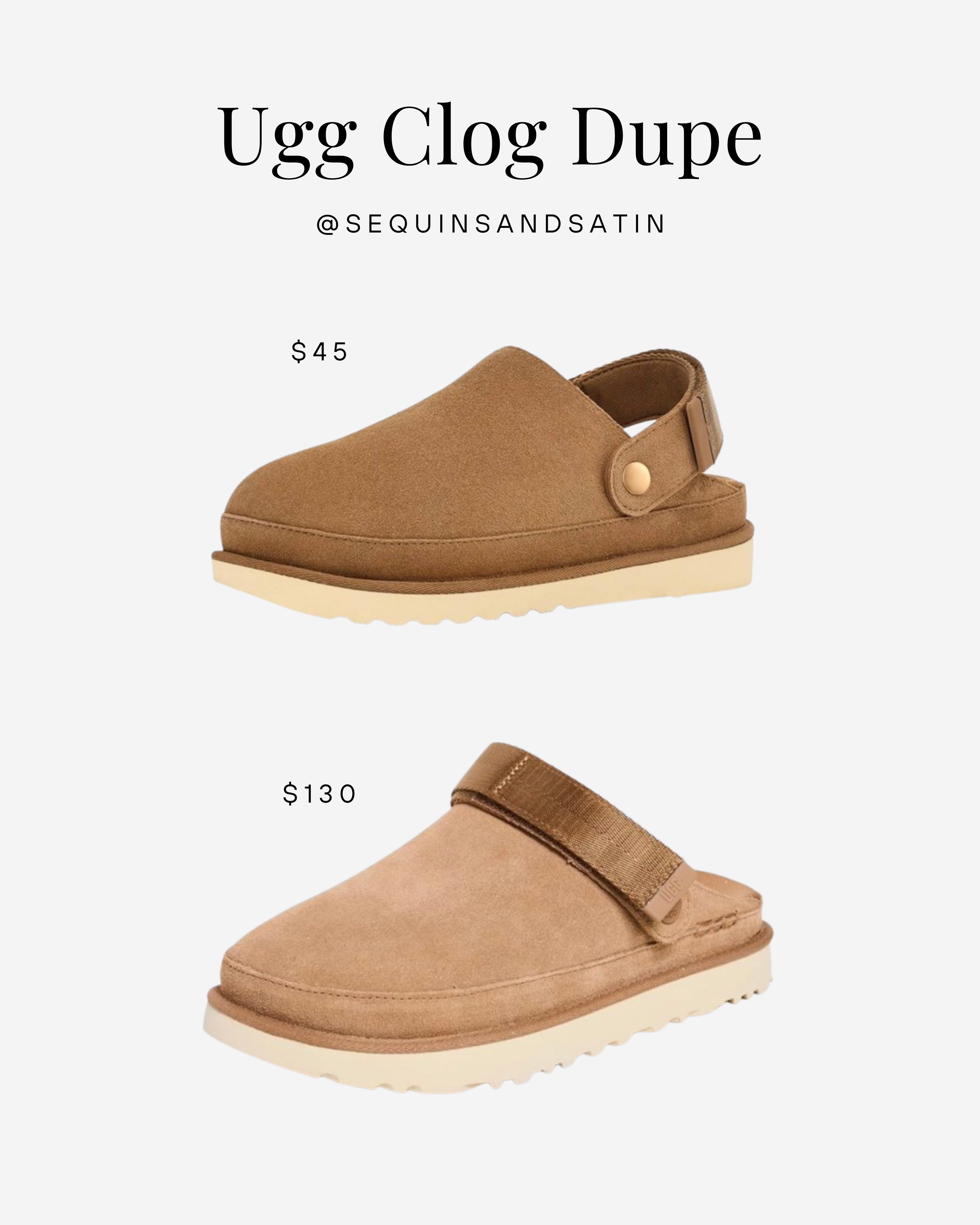 Ugg clog dupes from Amazon! 

*not knockoffs, just a similar vibe for less $$

Ugg dupes / ugg clog dupes / ugg goldenstar clog dupes / ugg dupes amazon / amazon dupes / amazon ugg dupes / clogs 

 #LTKFindsUnder50 #LTKFindsUnder100 #LTKShoeCrush